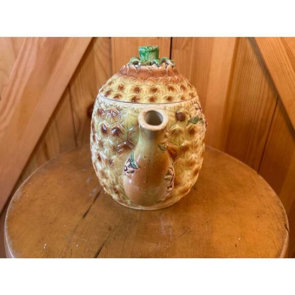 Vintage Japanese 7 Piece Tea Set Porcelain Pineapple Floral Design Read (5007) - Picture 13 of 16